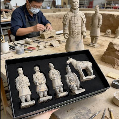Mini terracotta warrior workshop