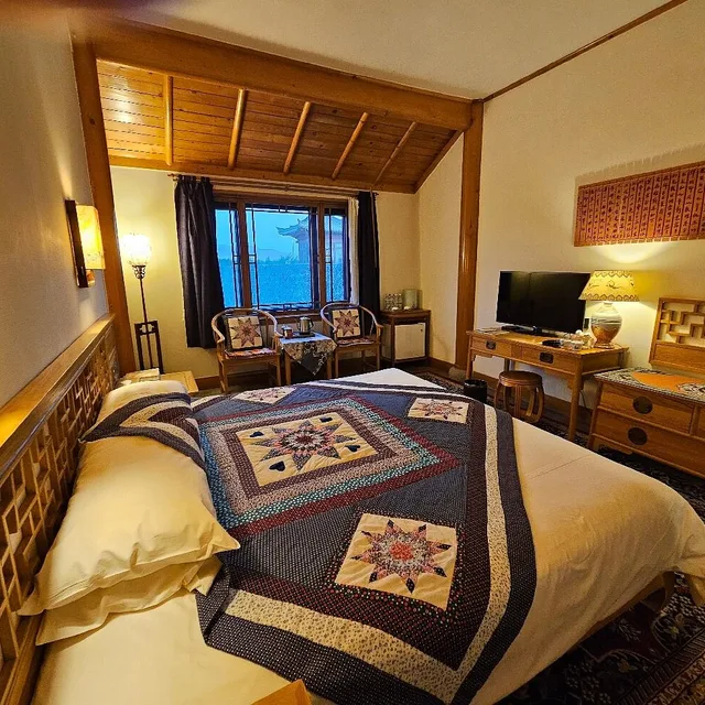 The Silk Road Dunhuang Hotel courtyard room